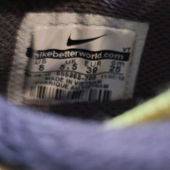 Nike Air Max + 2012 Volt Neon Yellow Running 554886-701 Size 8 - Picture 7 of 7